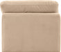 Indulge Velvet Living Room Chair Beige - 147Beige-Armless - Vega Furniture