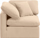 Indulge Velvet Living Room Chair Beige - 147Beige-Corner - Vega Furniture