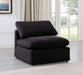 Indulge Velvet Living Room Chair Black - 147Black-Armless - Vega Furniture