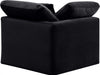 Indulge Velvet Living Room Chair Black - 147Black-Corner - Vega Furniture