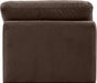 Indulge Velvet Living Room Chair Brown - 147Brown-Armless - Vega Furniture