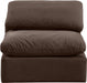 Indulge Velvet Living Room Chair Brown - 147Brown-Armless - Vega Furniture