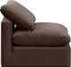 Indulge Velvet Living Room Chair Brown - 147Brown-Armless - Vega Furniture