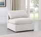 Indulge Velvet Living Room Chair Cream - 147Cream-Armless - Vega Furniture