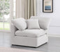 Indulge Velvet Living Room Chair Cream - 147Cream-Corner - Vega Furniture