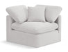 Indulge Velvet Living Room Chair Cream - 147Cream-Corner - Vega Furniture