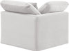 Indulge Velvet Living Room Chair Cream - 147Cream-Corner - Vega Furniture