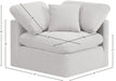 Indulge Velvet Living Room Chair Cream - 147Cream-Corner - Vega Furniture