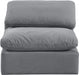 Indulge Velvet Living Room Chair Grey - 147Grey-Armless - Vega Furniture