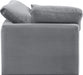 Indulge Velvet Living Room Chair Grey - 147Grey-Corner - Vega Furniture