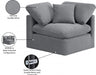 Indulge Velvet Living Room Chair Grey - 147Grey-Corner - Vega Furniture