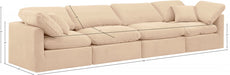 Indulge Velvet Sofa Beige - 147Beige-S140 - Vega Furniture