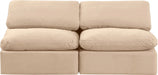 Indulge Velvet Sofa Beige - 147Beige-S2 - Vega Furniture