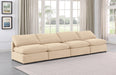Indulge Velvet Sofa Beige - 147Beige-S4 - Vega Furniture