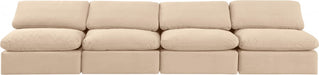 Indulge Velvet Sofa Beige - 147Beige-S4 - Vega Furniture