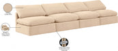 Indulge Velvet Sofa Beige - 147Beige-S4 - Vega Furniture