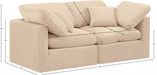 Indulge Velvet Sofa Beige - 147Beige-S70 - Vega Furniture