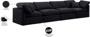 Indulge Velvet Sofa Black - 147Black-S140 - Vega Furniture