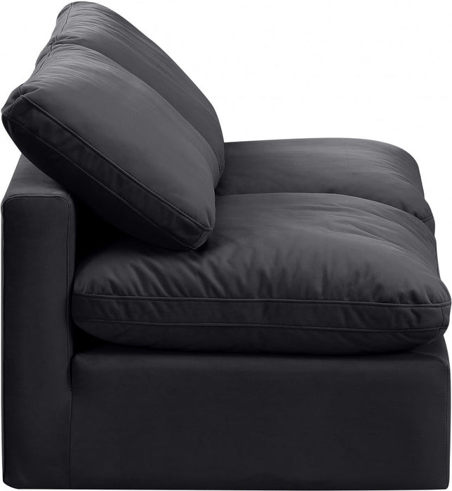 Indulge Velvet Sofa Black - 147Black-S2 - Vega Furniture