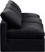 Indulge Velvet Sofa Black - 147Black-S3 - Vega Furniture