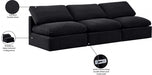 Indulge Velvet Sofa Black - 147Black-S3 - Vega Furniture