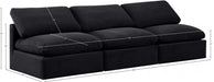 Indulge Velvet Sofa Black - 147Black-S3 - Vega Furniture