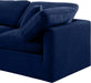 Indulge Velvet Sofa Blue - 147Navy-S105 - Vega Furniture