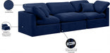 Indulge Velvet Sofa Blue - 147Navy-S105 - Vega Furniture