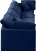 Indulge Velvet Sofa Blue - 147Navy-S140 - Vega Furniture