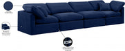 Indulge Velvet Sofa Blue - 147Navy-S140 - Vega Furniture