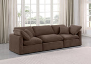 Indulge Velvet Sofa Brown - 147Brown-S105 - Vega Furniture