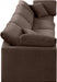 Indulge Velvet Sofa Brown - 147Brown-S140 - Vega Furniture