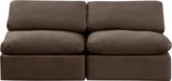 Indulge Velvet Sofa Brown - 147Brown-S2 - Vega Furniture