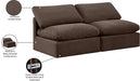 Indulge Velvet Sofa Brown - 147Brown-S2 - Vega Furniture