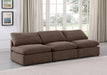 Indulge Velvet Sofa Brown - 147Brown-S3 - Vega Furniture