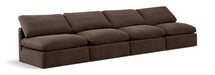 Indulge Velvet Sofa Brown - 147Brown-S4 - Vega Furniture