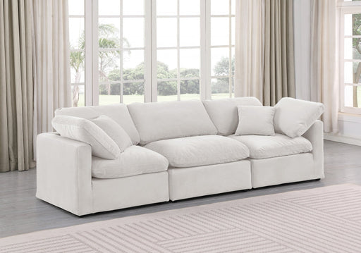 Indulge Velvet Sofa Cream - 147Cream-S105 - Vega Furniture