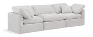 Indulge Velvet Sofa Cream - 147Cream-S105 - Vega Furniture