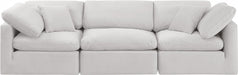 Indulge Velvet Sofa Cream - 147Cream-S105 - Vega Furniture