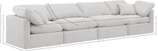 Indulge Velvet Sofa Cream - 147Cream-S140 - Vega Furniture