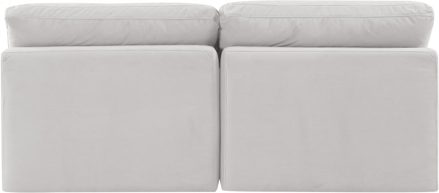 Indulge Velvet Sofa Cream - 147Cream-S2 - Vega Furniture