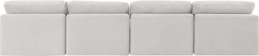 Indulge Velvet Sofa Cream - 147Cream-S4 - Vega Furniture