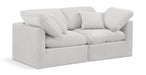 Indulge Velvet Sofa Cream - 147Cream-S70 - Vega Furniture