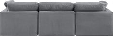 Indulge Velvet Sofa Grey - 147Grey-S105 - Vega Furniture