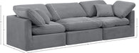 Indulge Velvet Sofa Grey - 147Grey-S105 - Vega Furniture