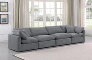 Indulge Velvet Sofa Grey - 147Grey-S140 - Vega Furniture