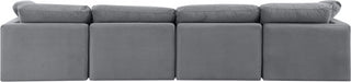 Indulge Velvet Sofa Grey - 147Grey-S140 - Vega Furniture