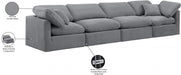Indulge Velvet Sofa Grey - 147Grey-S140 - Vega Furniture