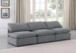 Indulge Velvet Sofa Grey - 147Grey-S3 - Vega Furniture