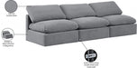 Indulge Velvet Sofa Grey - 147Grey-S3 - Vega Furniture